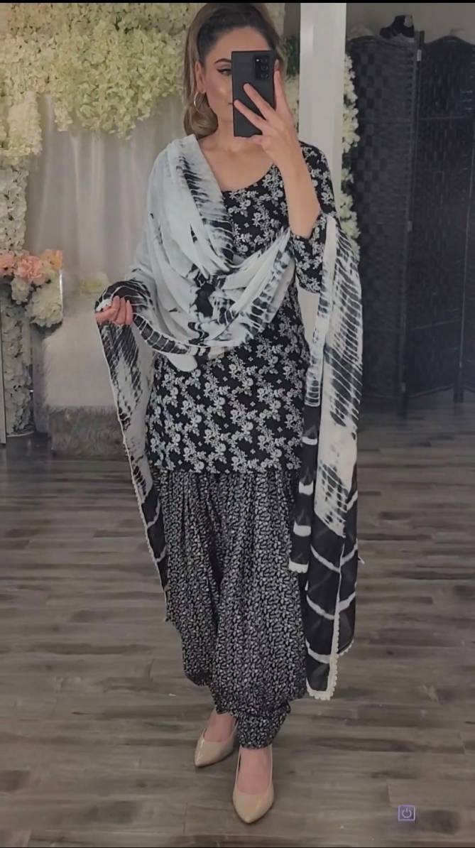 261 Printed Designer Punjabi Patiyala Suits Catalog